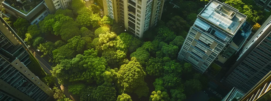 a vibrant, rejuvenated urban landscape captures the essence of transformation, showcasing freshly cleaned facades and lush greenery that reflect superior craftsmanship and attention to detail.