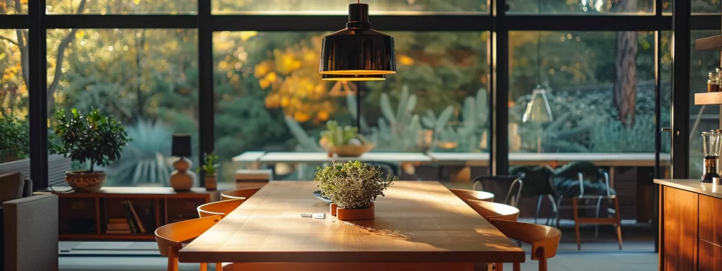a sleek, modern kitchen featuring a stylish dining area with contemporary fixtures and elegant finishes, showcasing the transformative impact of a recent remodel on home appeal and market value.