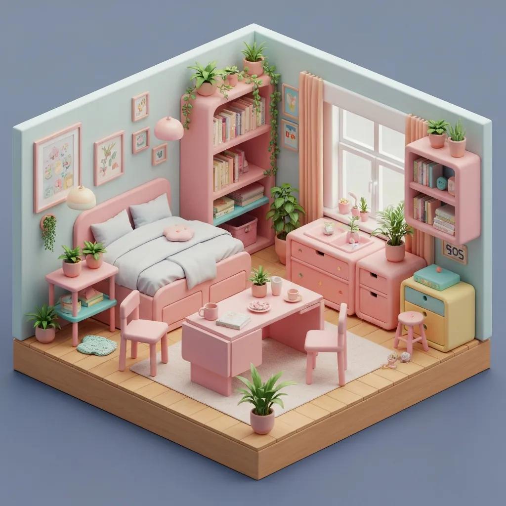 Space-saving apartment layout visual demonstrating efficient solutions for Cardiff flats
